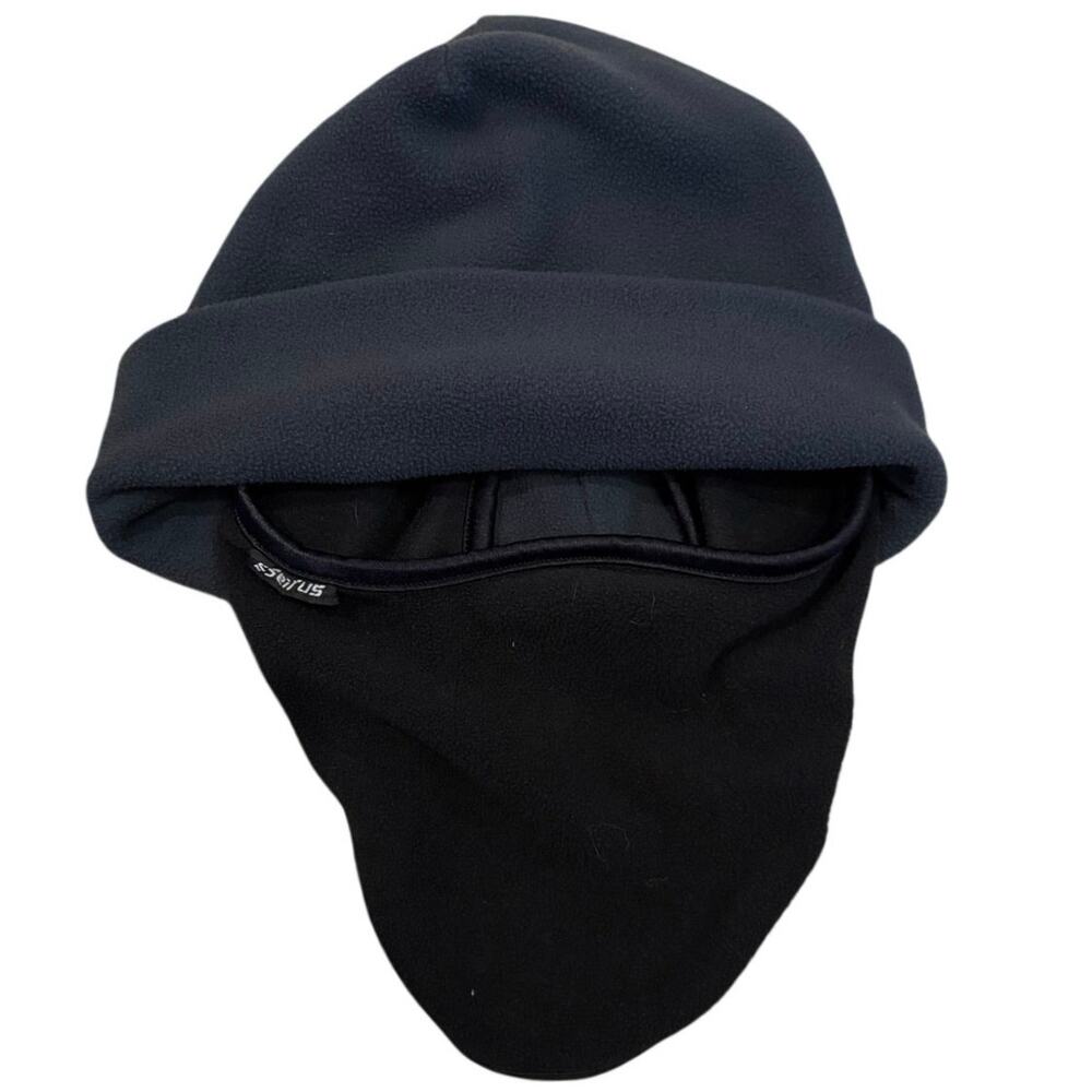 Seirus 2810 QUICKDRAW 3-In-1 Pull-Down Face & Mask Warmer Hat Black S/M